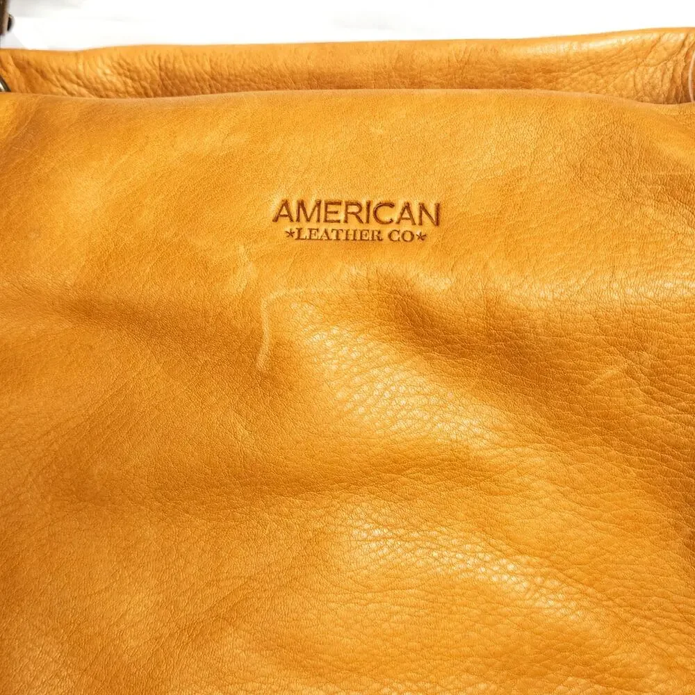 American Leather Co Lenox Triple Entry Structured Satchel Quiet Luxury NWT